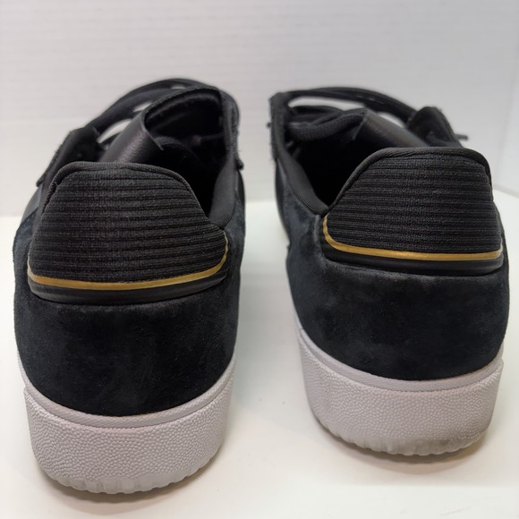 Adidas Shoes Mens Size 10.5 Tyshawn Low Black White Athletic Skateboard Sneaker - Picture 8 of 9